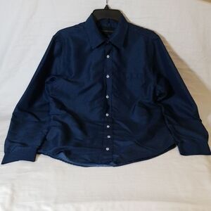 Signature Studio Modern‎ Fit Navy Dress Shirt